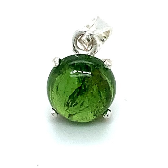 Chrome Tourmaline 2.80ct Platinum Silver Pendant - Picture 1 of 6